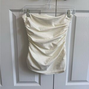 Lovers + Friends Cream Tube Top